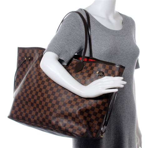 louis vuitton neverfull gm damier ebene tote bag|louis vuitton damier ebene satchel.